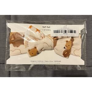Little Sleepies Beary Sleepy Lux Bow Headband